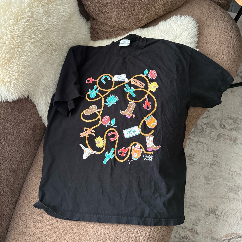 Teddy Fresh Country Bear Shirt in Black